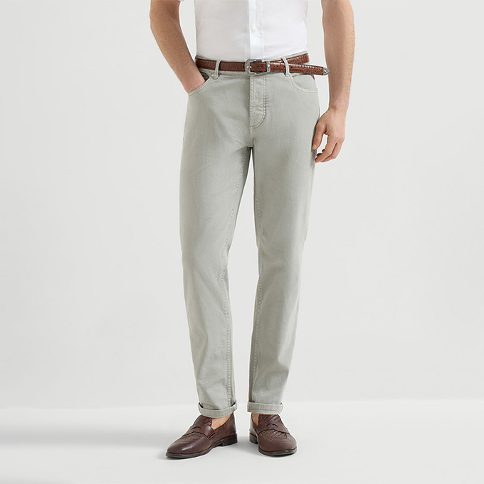 brunello cucinelli castle denim jeans